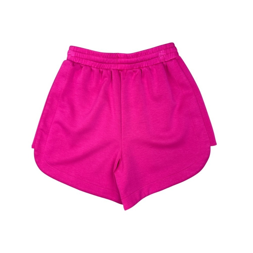 Pink Half Zip Sleeveless Cropped Sweatshirt & High Waisted Shorts Set Size Small - Picture 11 of 11